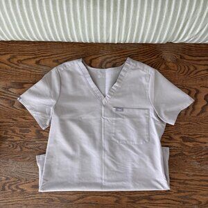 NWOT- Figs Caterina Scrub Top Slate Color